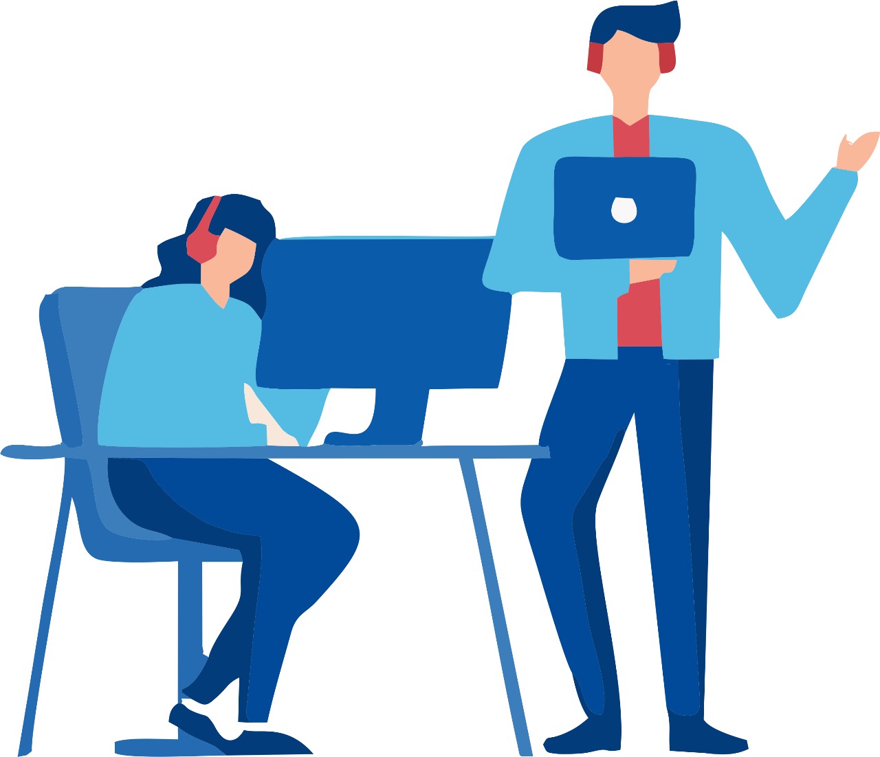 icones de pessoas no computador